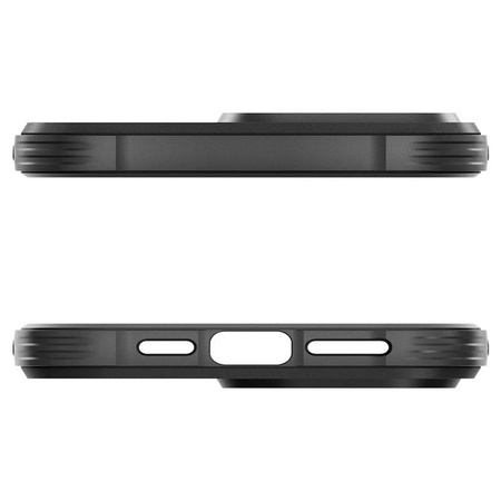 Spigen Rugged Armor MagSafe - Étui pour iPhone 15 Pro Max (Noir mat)