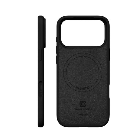 MAGSAFE SILIKONHAUS FÜR IPHONE 17 PRO MAX Crong SCHWARZES MAGNETGEHÄUSE