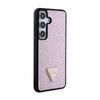 Guess Rhinestone Triangle - Hülle für Samsung Galaxy S24 (Rosa)