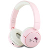 Hello Kitty Face Logo - Bezdrátová náhlavní Bluetooth sluchátka V5.3 (růžová)