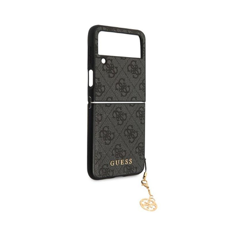 Guess 4G Charms Kollektion - Tasche für Samsung Galaxy Z Flip 4 (grau)