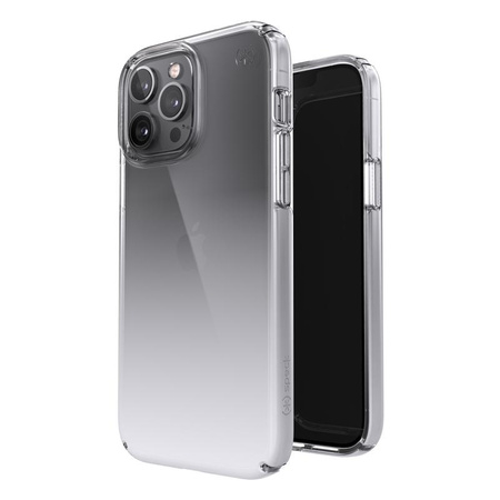 Speck Presidio Perfect-Clear + Ombre - iPhone 13 Pro Max / iPhone 12 Pro Max Case with MICROBAN Coating (Clear/Atmosphere Fade)