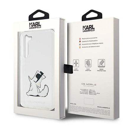 Karl Lagerfeld Choupette Fun - Etui Samsung Galaxy S23+ (przezroczysty)