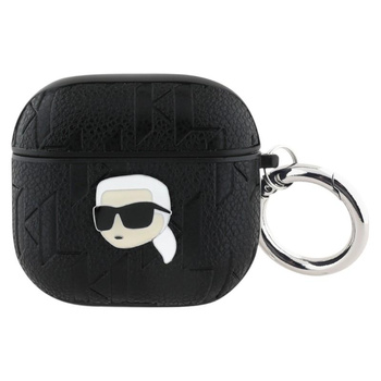 Karl Lagerfeld Monogram Karl Head - AirPods 4 tok (fekete)