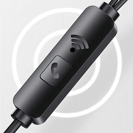 USAMS EP-44 - Słuchawki stereo jack 3,5 mm (czarny)