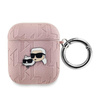 Karl Lagerfeld Monogramm Karl & Choupette Kopf - AirPods 1/2 gen Fall (rosa)