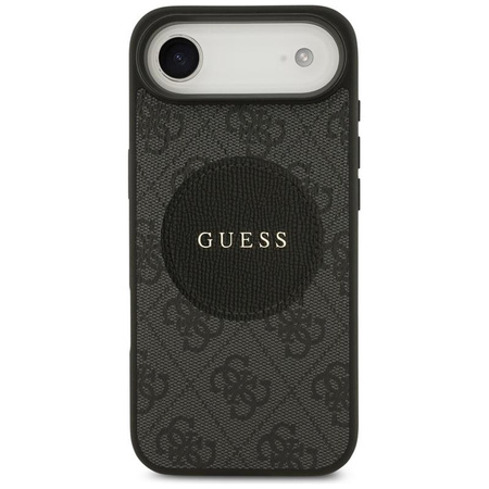 ETUI DO IPHONE AIR do MAGSAFE GUESS ORYGINALNE CZARNE SKÓRZANE MODNE CASE