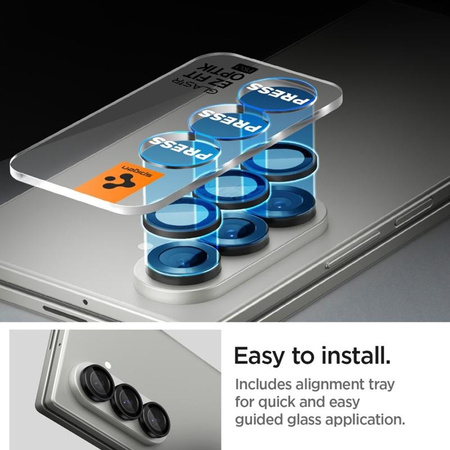 SZKŁO NA APARAT DO GALAXY Z FOLD 7, Spigen, Ochronne na Obiektyw, 2 szt.
