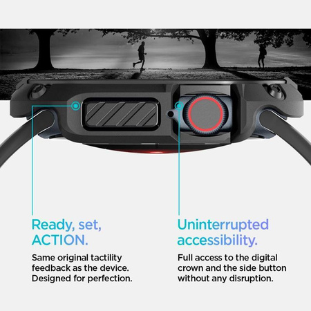 Spigen Tough Armor - Case for Apple Watch 10 46 mm (Black)