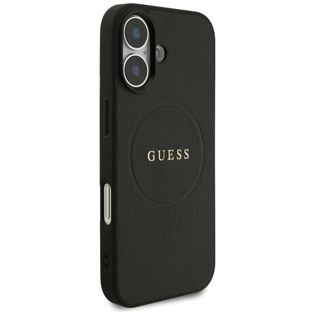 Guess Grained Ring MagSafe - Case iPhone 17 (black)