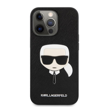 Karl Lagerfeld Saffiano Ikonik Karl`s Head - iPhone 13 Pro Case (black)