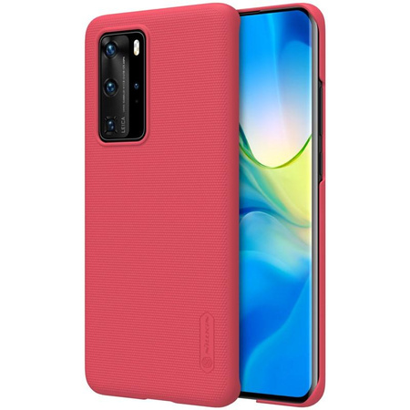 Nillkin Super Frosted Shield - Huawei P40 Pro tok (világos piros)