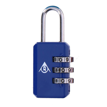 Dunlop - Padlock for suitcase, combination (navy blue)