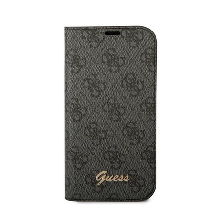 Guess 4G Metal Camera Outline Booktype Case - Coque pour iPhone 14 Plus (noir)