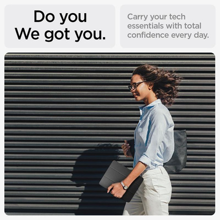 Spigen Urban Fit - tok iPad Air 13" M3 (2025) / M2 (2024) (Fekete)