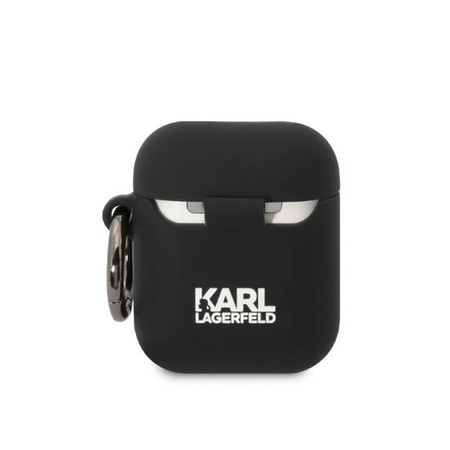 Karl Lagerfeld Silicone NFT Choupette Head 3D - AirPods 1/2 gen case (schwarz)