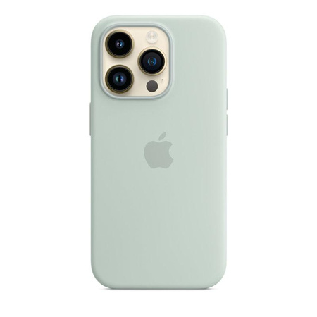 Silikonové pouzdro Apple - Silikonové pouzdro s MagSafe pro iPhone 14 Pro (agáve)
