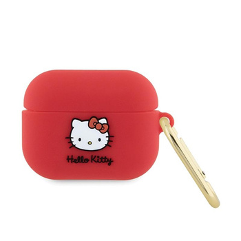 Hello Kitty szilikon 3D Kitty Head - AirPods Pro tok (fukszia)