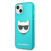 Karl Lagerfeld Choupette Head - Etui pour iPhone 13 mini (bleu fluo)