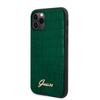 Guess Croco Case - Coque pour iPhone 11 Pro Max (Vert foncé)