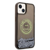 Karl Lagerfeld Liquid Glitter Round RSG Logo Case - iPhone 14 Case (black)