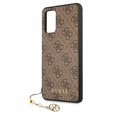 Kolekce Guess 4G Charms - pouzdro pro Samsung Galaxy A52 / A52S (hnědé)