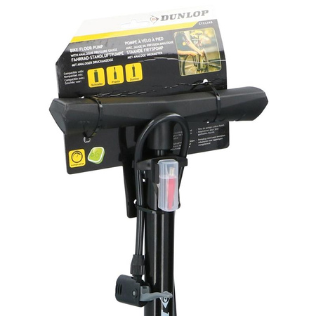 Dunlop - Podlahová pumpa na jízdní kolo s manometrem