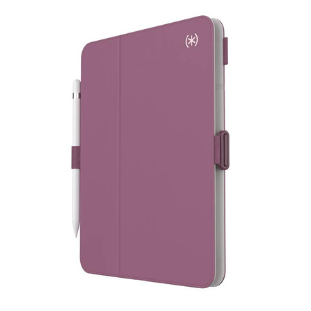 Speck Balance Folio - Étui pour iPad 10.9" (2022) avec MICROBAN avec aimant et support (Plumberry/Pourpre écrasé/Rose)