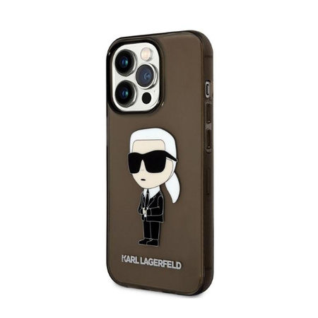 Karl Lagerfeld IML NFT Ikonik - Hülle für iPhone 14 Pro (Schwarz)