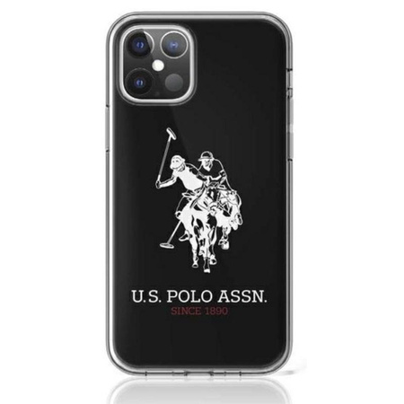 US Polo Assn Big Double Horse Logo - pouzdro pro iPhone 12 Mini (černé)