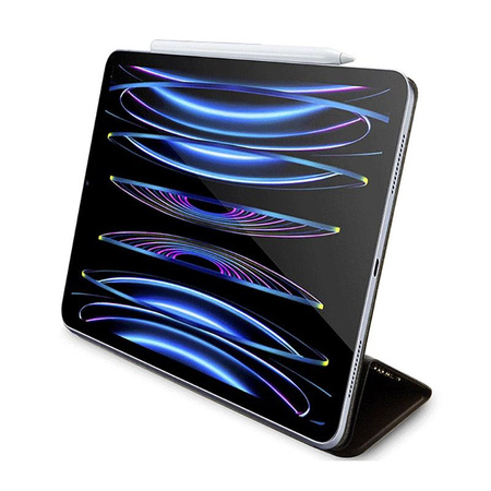Guess 4G Stripe Allover - Étui pour iPad Pro 12.9" (2022-2020) (Marron)