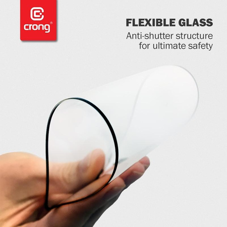 Crong 7D Nano Flexible Glass - Törhetetlen 9H hibrid üveg a Xiaomi Mi 11 Lite 5G teljes képernyőjéhez