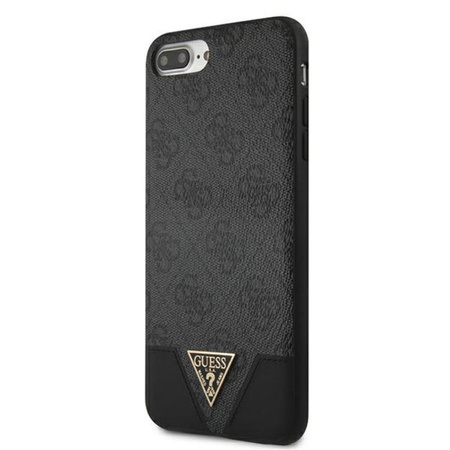 Guess 4G Triangle Collection - pouzdro pro iPhone 8 Plus / 7 Plus (šedé)