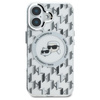 Karl Lagerfeld IML Monogram Karl & Choupette Head MagSafe - Hülle für iPhone 16 (transparent)