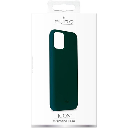 PURO ICON Cover - Coque iPhone 11 Pro (vert foncé)