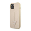 Guess Saffiano Triangle Logo Case - Coque pour iPhone 13 mini (beige)