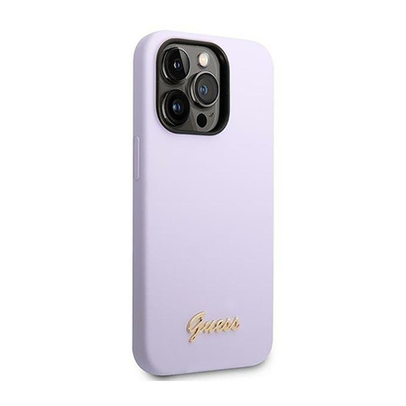 Guess Silikon Vintage - iPhone 14 Pro Max Tasche (lila)