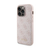 Guess Bundle Pack MagSafe 4G Metal Gold Logo - Case Set + Power Bank 5000mAh MagSafe iPhone 15 Pro (pink)