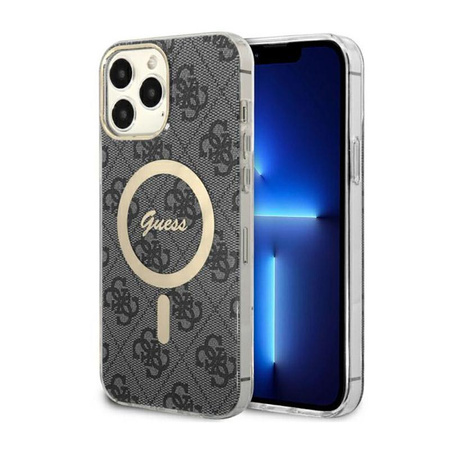 Guess 4G MagSafe - Étui pour iPhone 13 Pro Max (Noir)