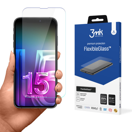 3mk FlexibleGlass - Hybridglas für das iPhone 15 Pro Max