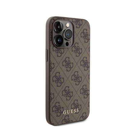 Guess 4G Metal Gold Logo - iPhone 15 Pro Max Case (brown)