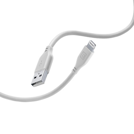 Cellularline Soft Cable - USB-A Lightning MFi tanúsítvánnyal rendelkező kábel 1,2 m (szürke)