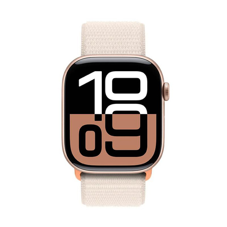 Crong Nylon - Bracelet sport pour Apple Watch 38/40/41/42 mm (Starlight)