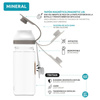 Quokka Mineral - Wasserflasche mit Magnetverschluss 670 ml (Claret)