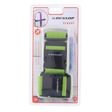 Dunlop - Sangle d'arrimage pour valise longue. 190 cm (vert)