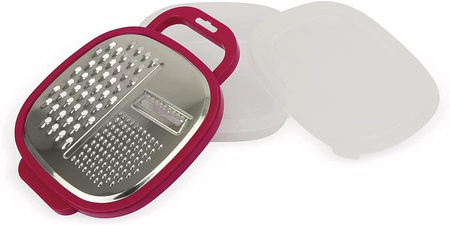 Alpina - multifunctional grater with container (pink)
