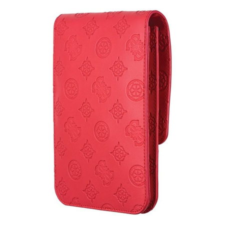 Guess 4G Peony Wallet Bag - Sac avec compartiment pour smartphone (Rouge)