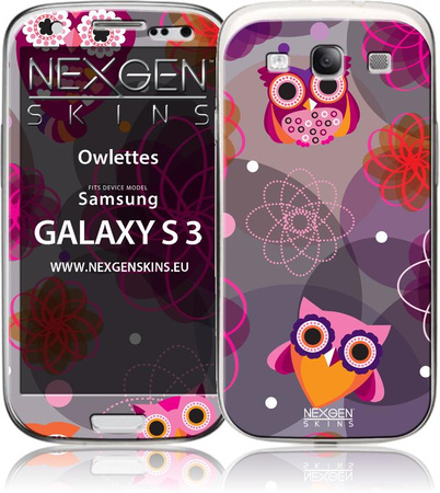 Nexgen Skins - Sada skinů pro pouzdro Samsung GALAXY S III s 3D efektem (Owlettes 3D)