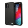 BMW Smooth PU Leather - Hülle für iPhone 12 mini (Schwarz)
