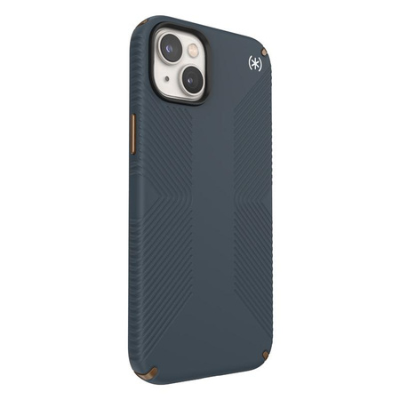 Speck Presidio2 Grip - Coque antidérapante pour iPhone 14 Plus (Charcoal / Cool Bronze / Slate)